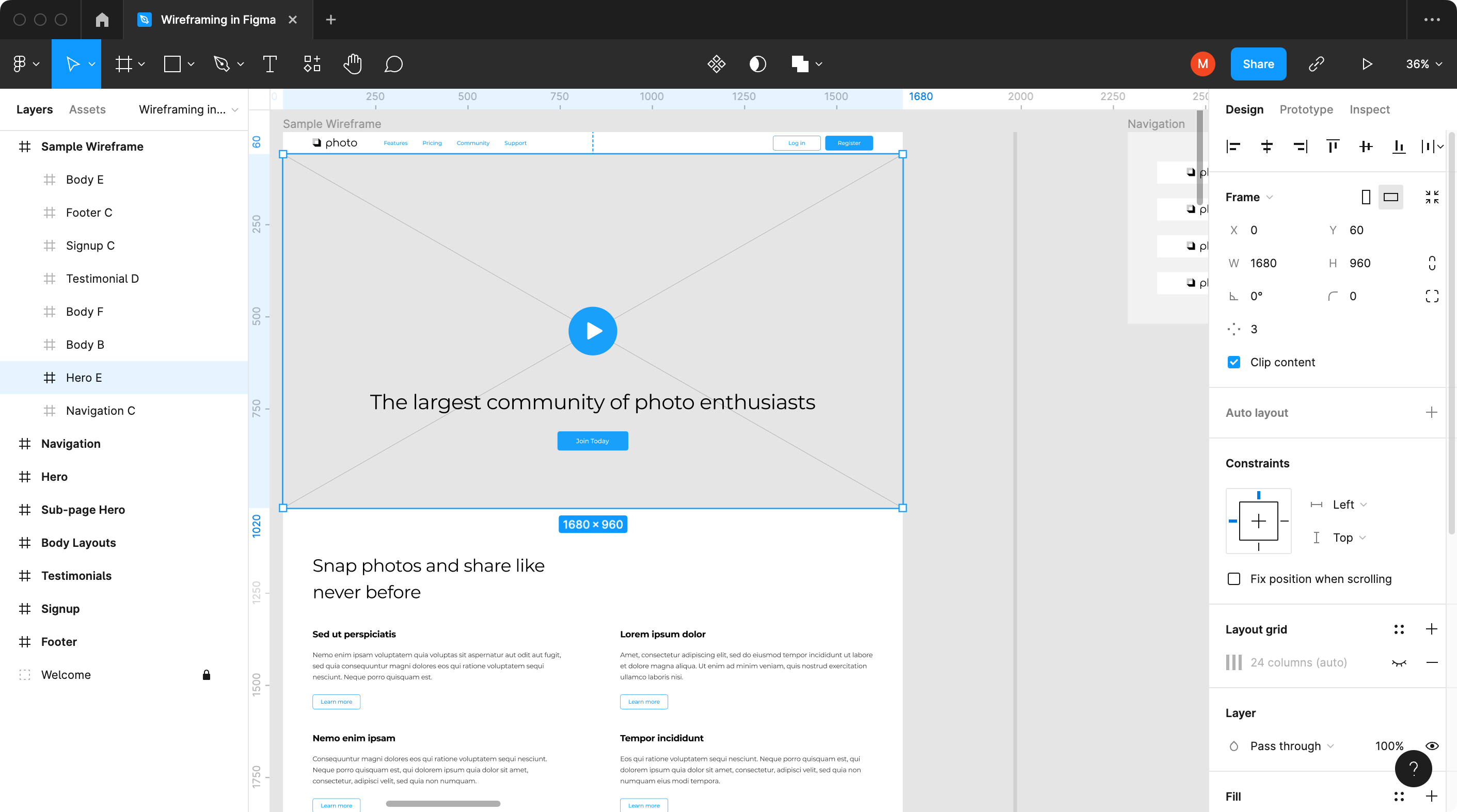 Screenshot of Figma